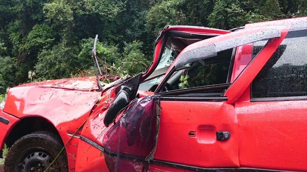 Acidente nas proximidades do acesso a Herval d’ Oeste deixa motorista ferido