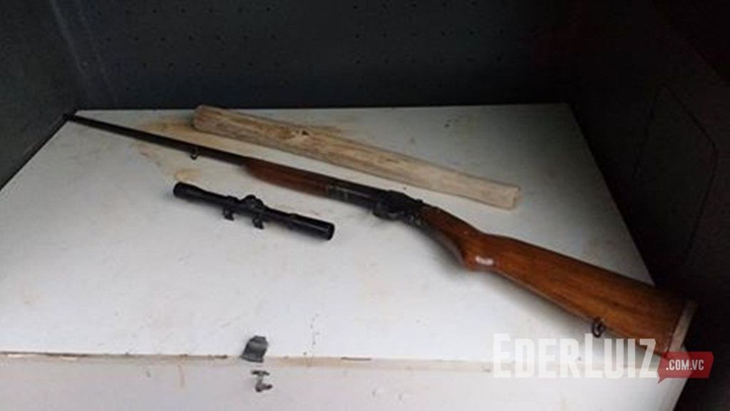 PM apreende espingarda em Herval d’ Oeste