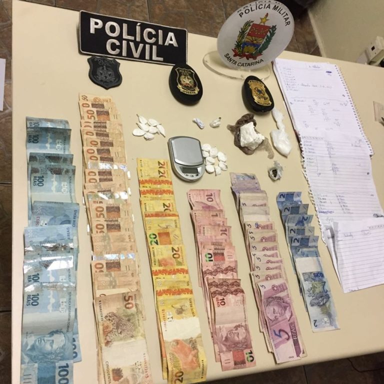 Cinco pessoas são presas por envolvimento com o tráfico de drogas em Capinzal