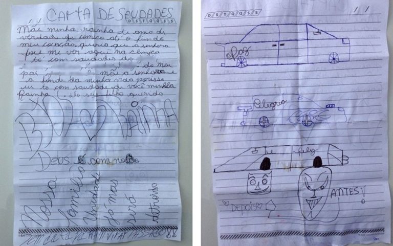 Um mês após ter testa tatuada à força, menor escreve carta à mãe: ‘saudades’