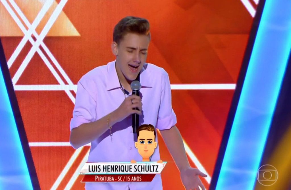 Cantor de Piratuba está no The Voice Kids da Rede Globo