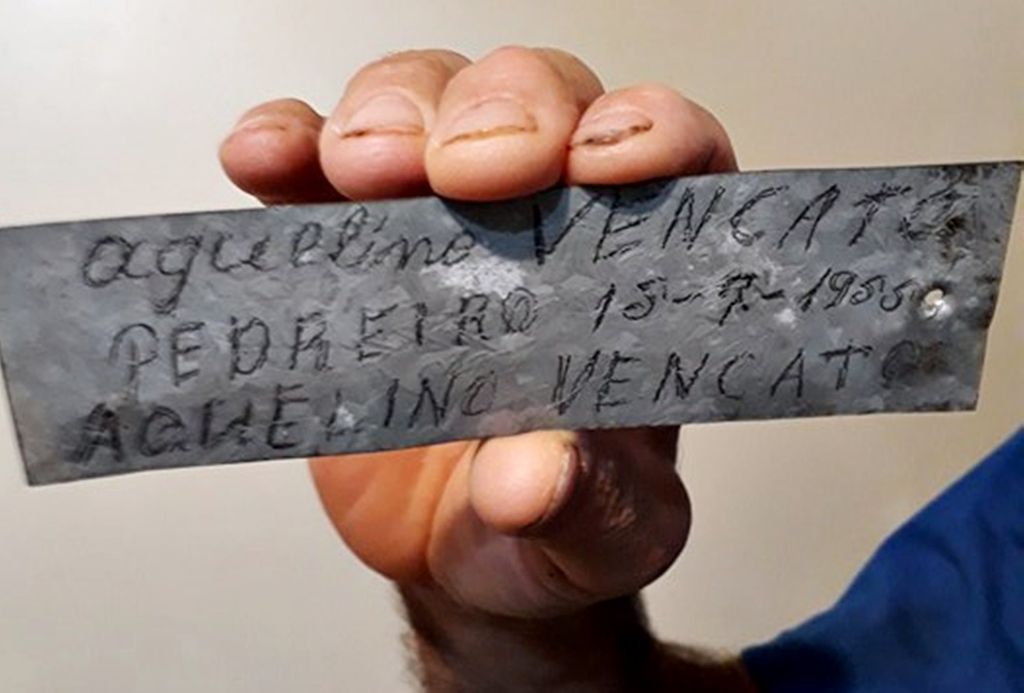 Sobrinho encontra por acaso uma “cápsula do tempo” deixada pelo tio há 63 anos nas paredes do Hust