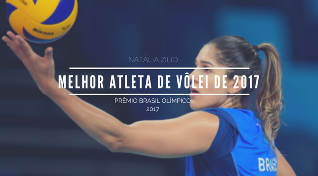 Natália Zilio é eleita a melhor atleta de vôlei de 2017