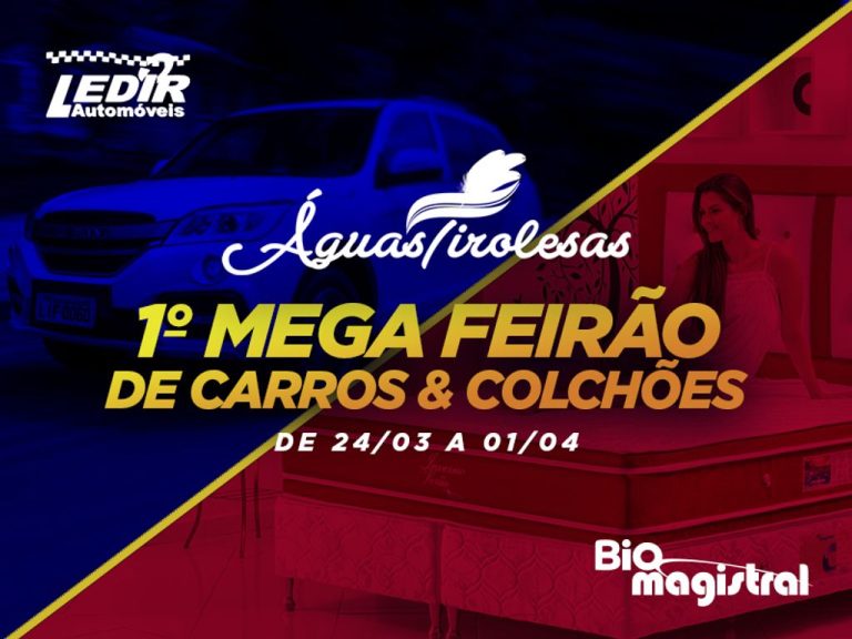 1º Mega Feirão de Carros & Colchões começa neste sábado