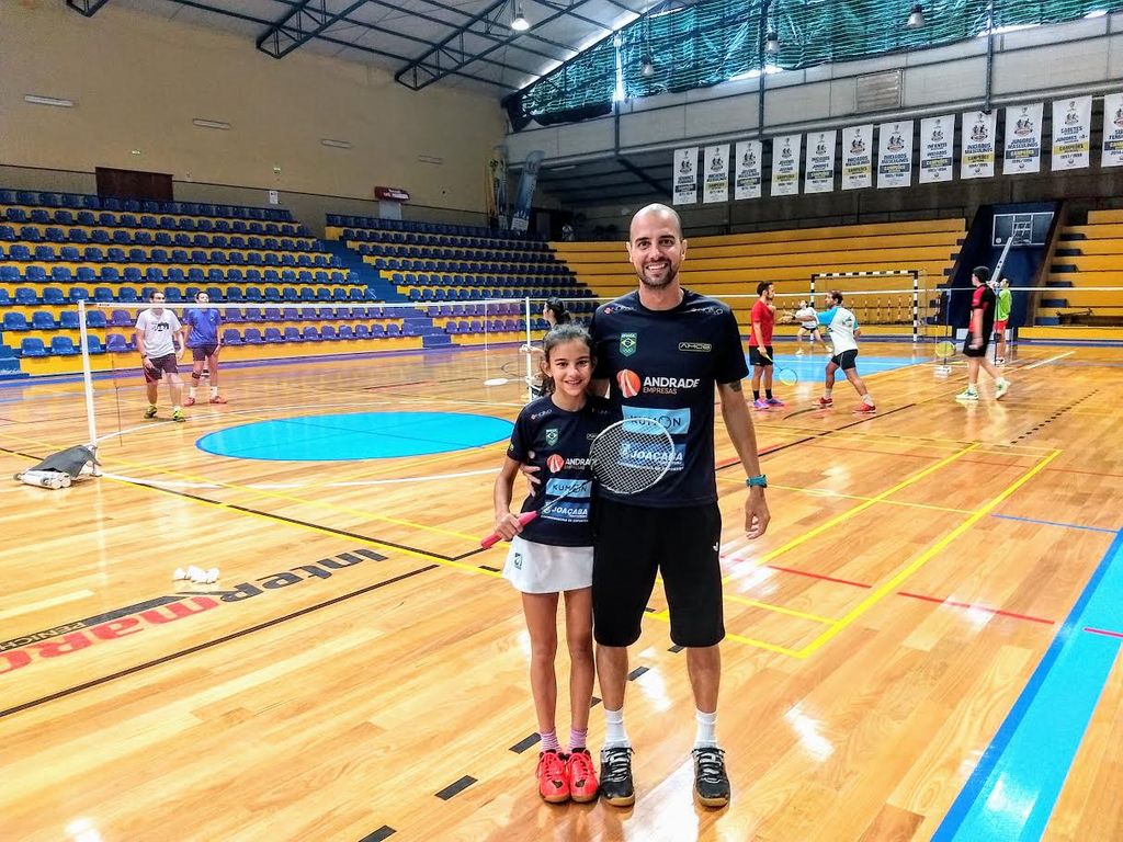 Professor de Joaçaba realiza estágio em Portugal a convite da Federação Portuguesa de Badminton