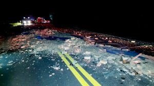 Uma pessoa morre e duas ficam feridas em grave acidente na BR-282 em Herval
