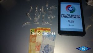 PM prende homem por tráfico de drogas durante “Operação Barreira” em Capinzal