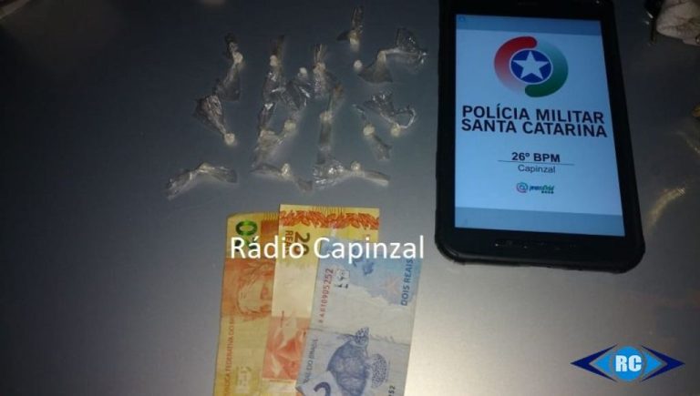 PM prende homem por tráfico de drogas durante “Operação Barreira” em Capinzal