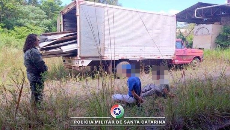 Dois homens são presos em flagrante por furto em Joaçaba