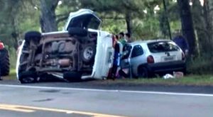 Duas pessoas morrem em acidente na BR-470 em Brunópolis