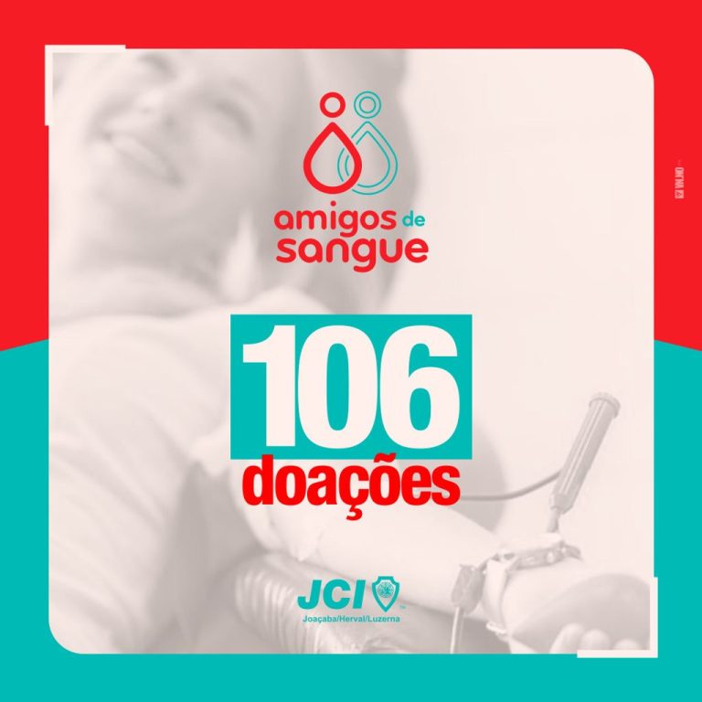 Projeto da JCI atinge a marca de mais de 100 doações de sangue