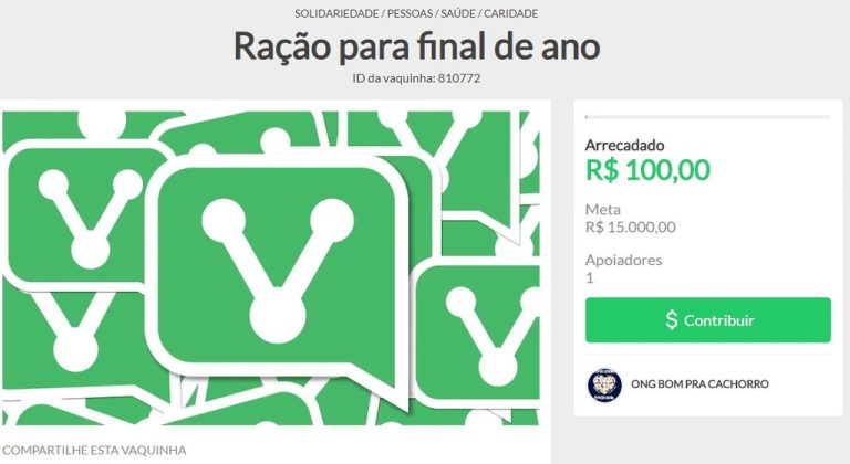 Ong Bom pra Cachorro está precisando de ajuda para compra de ração e outras despesas