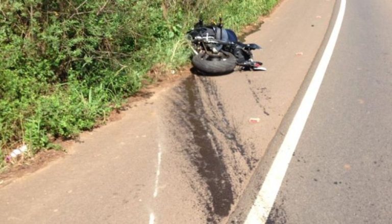 Motociclista de Videira perde a vida SC-135 em Ibiam