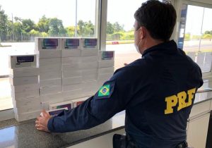 Cerca de R$ 46 mil em celulares importados ilegalmente são apreendidos na BR 282 em Irani