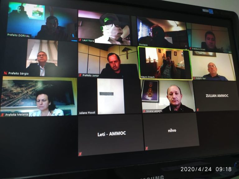 Prefeitos da AMMOC realizam reunião online