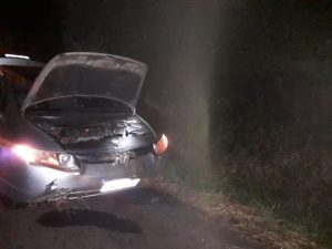 Saída de pista é registradas na BR 153