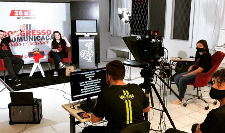 Curso de Publicidade e Propaganda da Unoesc transmite via YouTube Congresso Interdisciplinar de Comunicação