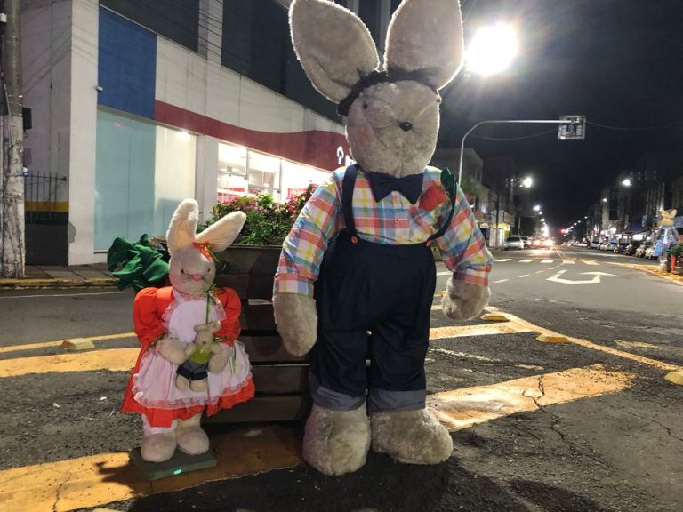 CDL decora o centro da cidade para a Páscoa