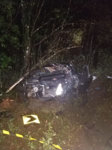 Mulher morre em acidente na SC 135