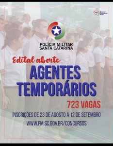 PM abre concurso público para agente temporário