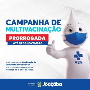 Prorrogada a Campanha Nacional de Multivacinação até 30 de novembro
