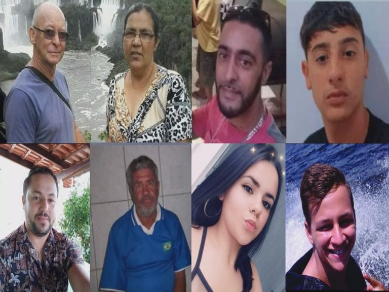 Identificadas 8 das 10 vítimas de tragédia em Capitólio; mortos tinham entre 14 e 68 anos