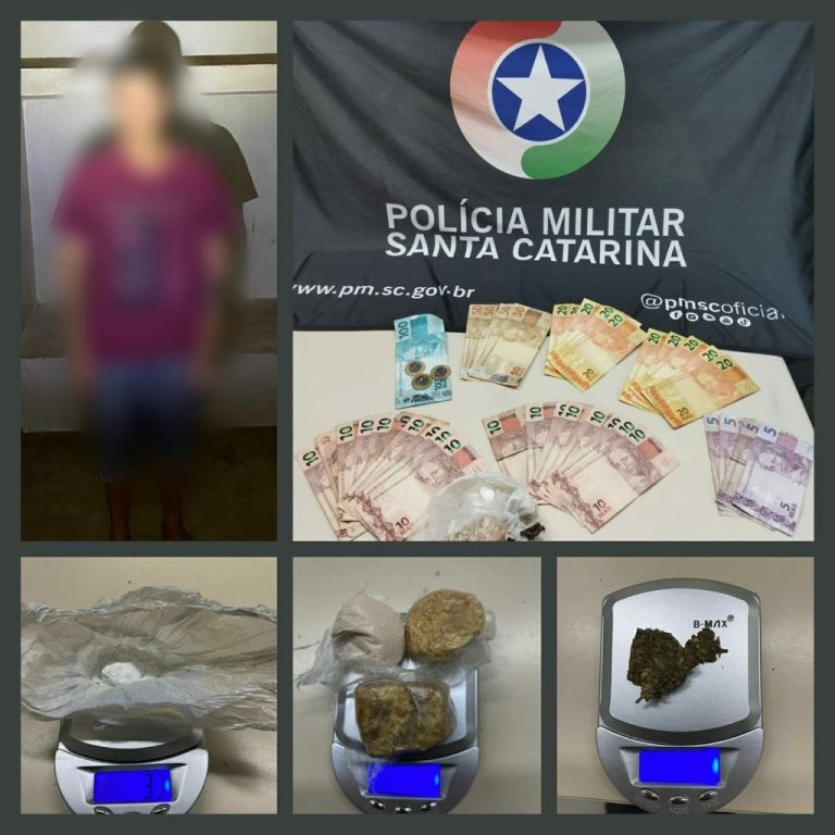 Homem é preso por tráfico de drogas em Herval d’ Oeste