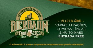 Vem aí a Bierbaum Fest 2022 em comemoração aos 18 anos da Cervejaria Bierbaum de Treze Tílias