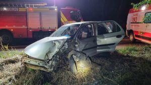 Colisão envolvendo quatro veículos deixa feridos na BR-282 em Erval Velho