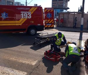 Idosa de 76 anos é atropelada em Campos Novos
