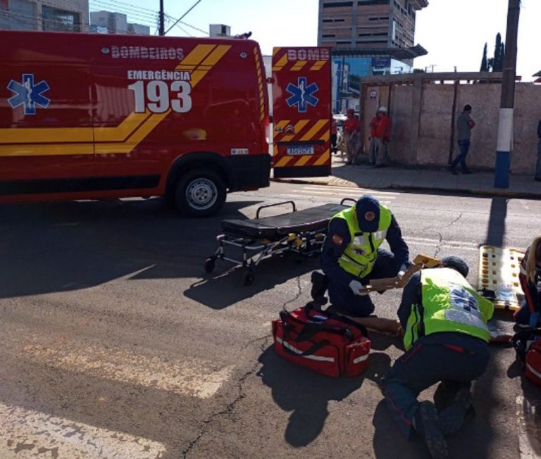 Idosa de 76 anos é atropelada em Campos Novos
