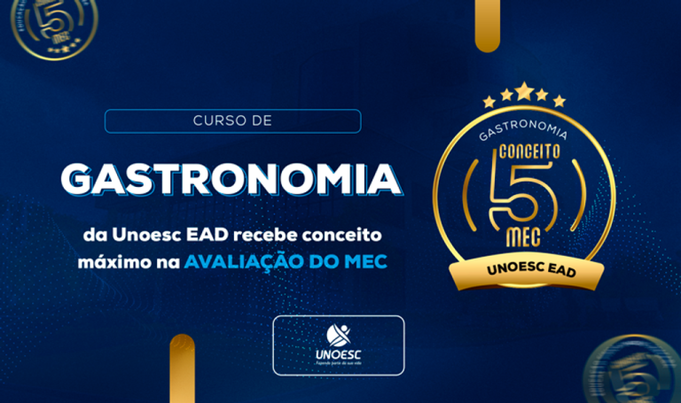 Curso de Tecnologia em Gastronomia da Unoesc é reconhecido com nota máxima pelo MEC