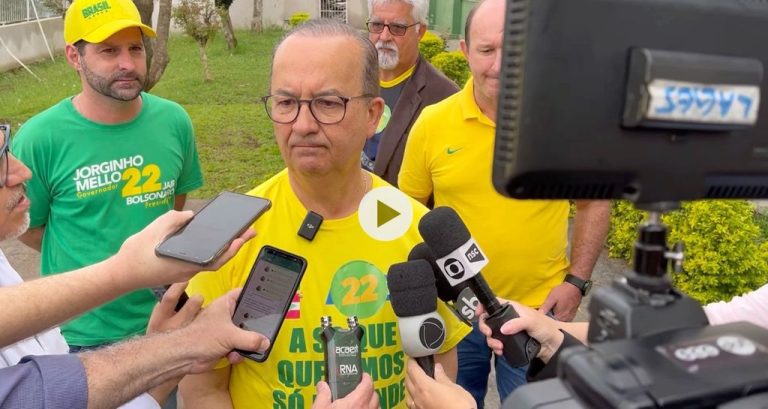 Jorginho Governador! Assista ao vivo a cobertura!