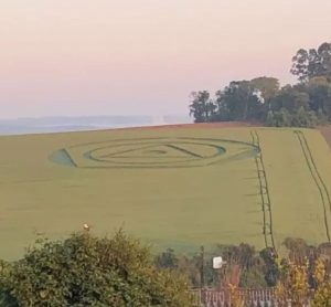 Agroglifos aparecem em plantação de trigo em Ipuaçu, no Oeste de SC