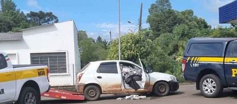 Homem é detido com mais de 16 mil maços de cigarros em Joaçaba