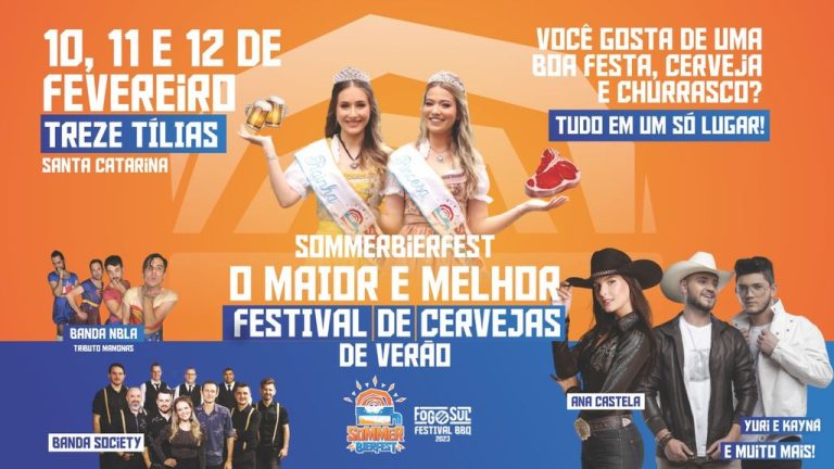 Sommerbierfest terá atrações nacionais, cervejas de verão e festival BBQ neste final de semana