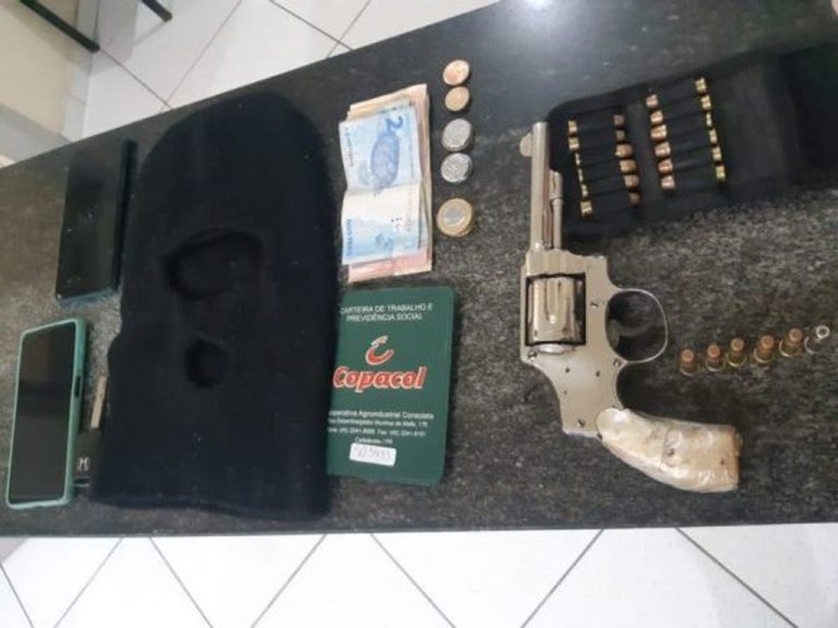 Preso casal suspeito de integrar quadrilha que assaltou supermercado em Ponte Serrada
