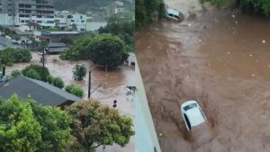 Chuvas das últimas horas causam transtornos no Oeste