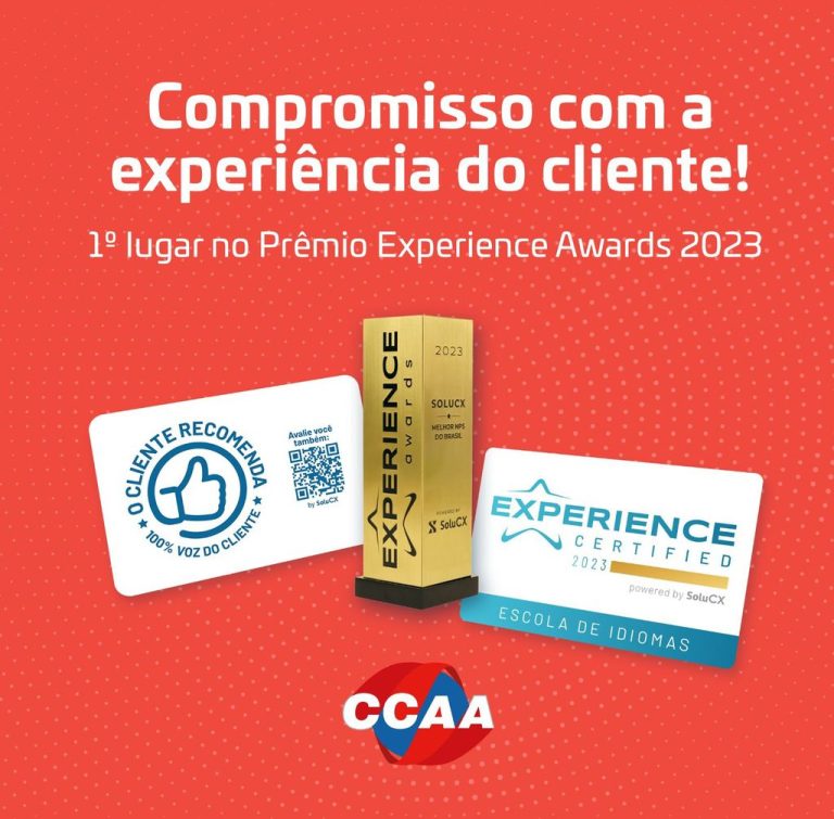 CCAA conquista 1º lugar em premiação que reconhece melhor experiência com cliente