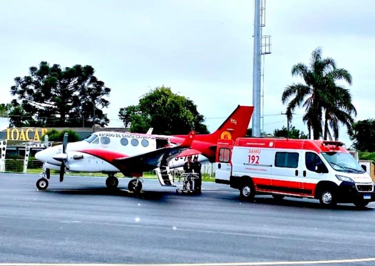 Aeroporto de Joaçaba será a base de uma aeronave do Corpo de Bombeiros para transporte de pacientes