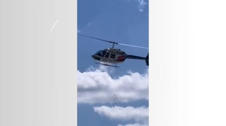 FAB investiga voo de helicóptero que fez ‘chover’ dinheiro em SC
