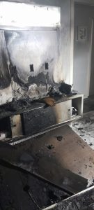 Incêndio atinge casa em Xaxim, na noite de quinta-feira