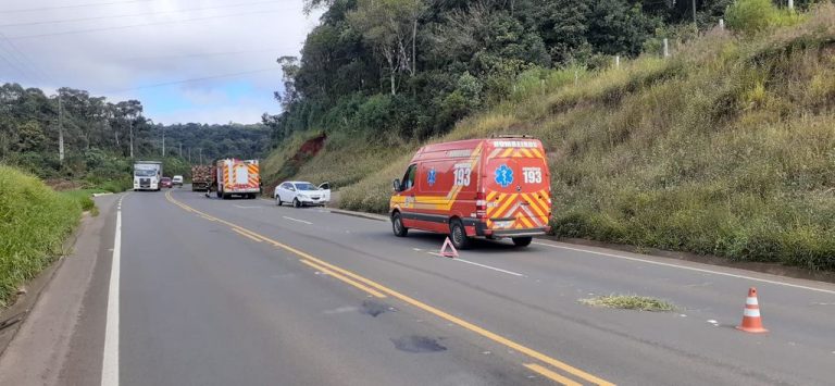 Acidente de trânsito deixa um homem ferido na SC-135