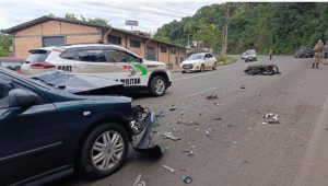 Acidente fatal. Motociclista morre em Concórdia