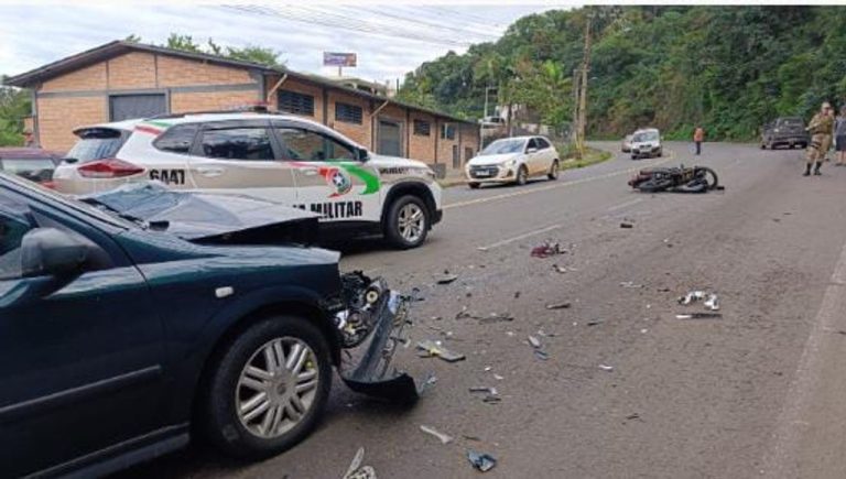 Acidente fatal. Motociclista morre em Concórdia