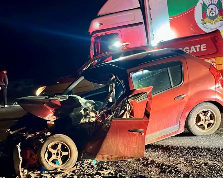Colisão frontal na SC-120 em Curitibanos resulta em uma morte