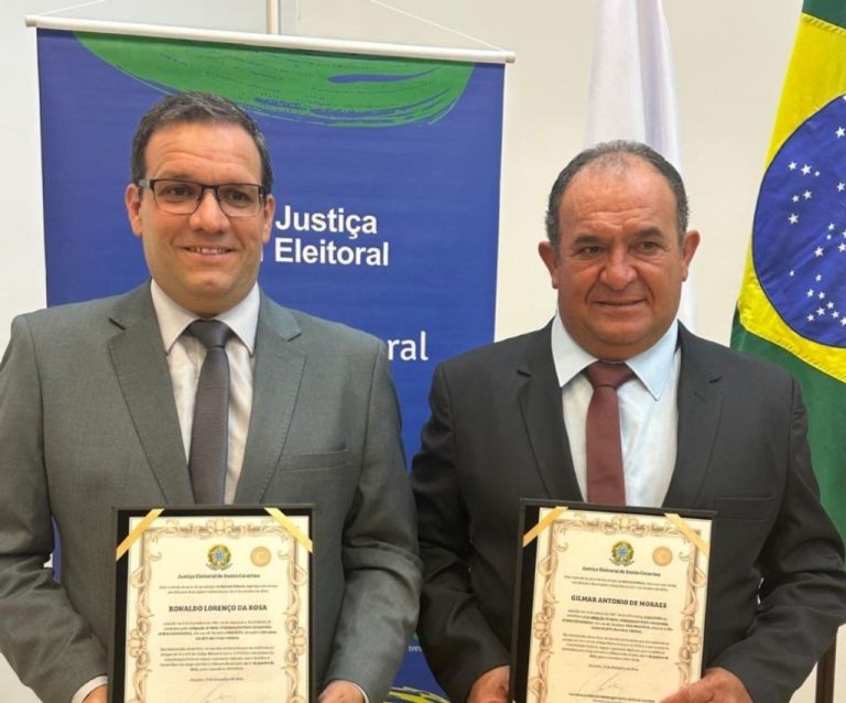 Prefeito e vice eleitos de Herval d’Oeste são diplomados